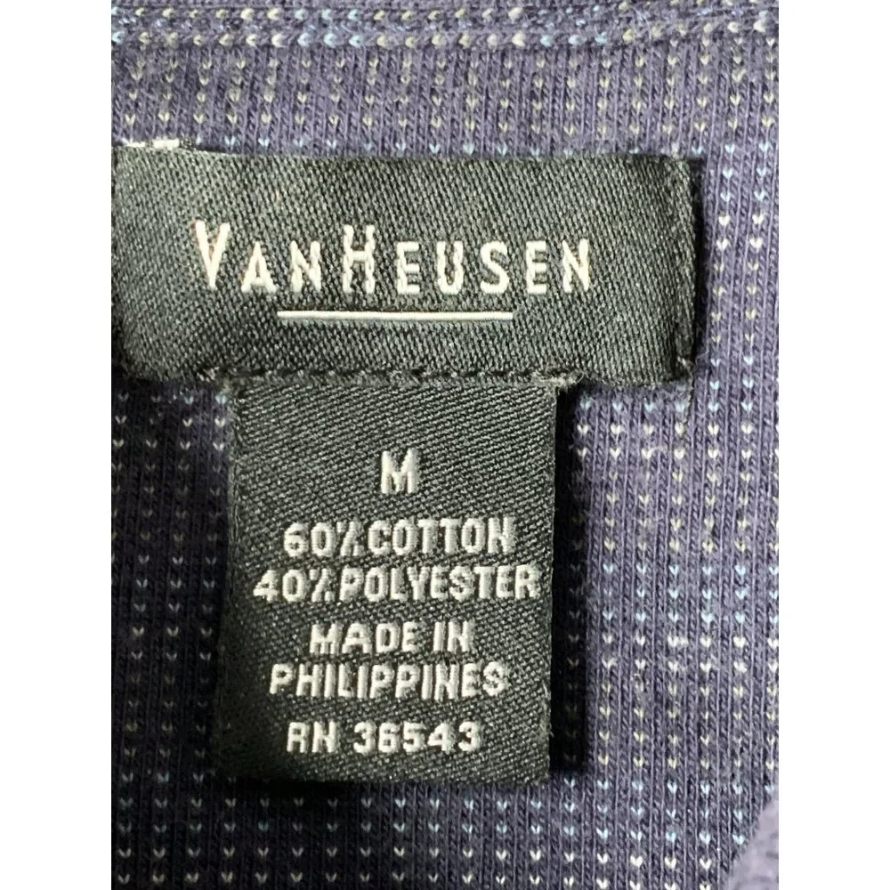Lot Of 2 Mens Shirts Weatherproof Denim Button-Up & Van Heusen Polo M 8862 - Picture 4 of 11